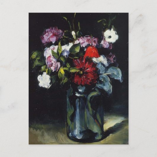 Paul Cezanne-Flowers in een Vase Briefkaart (Voorkant)