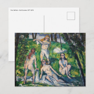Paul Cezanne - Four Bathers Briefkaart