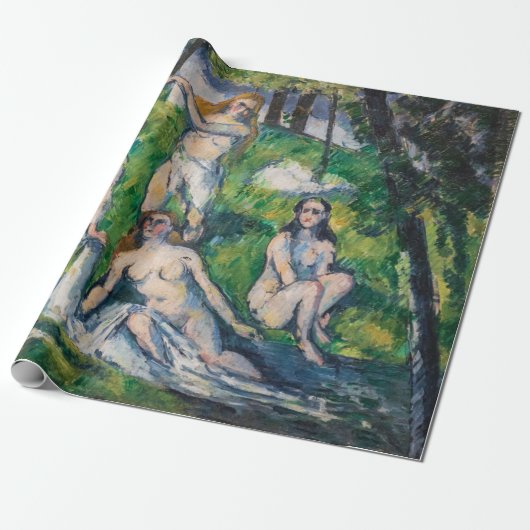 Paul Cezanne - Four Bathers Cadeaupapier (Uitgerold)