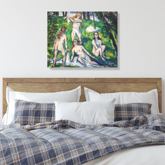 Paul Cezanne - Four Bathers Canvas Afdruk (Insitu (Slaapkamer))