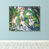 Paul Cezanne - Four Bathers Canvas Afdruk (Insitu (Houten vloer))