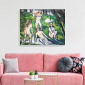 Paul Cezanne - Four Bathers Canvas Afdruk (Insitu (Woonkamer))