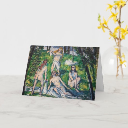 Paul Cezanne - Four Bathers Kaart (Gele Bloem)