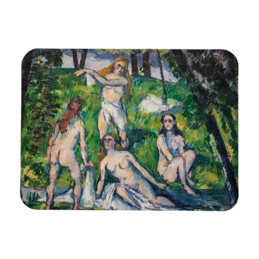 Paul Cezanne - Four Bathers Magneet (Horizontaal)