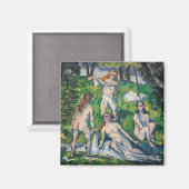 Paul Cezanne - Four Bathers Magneet (Voorkant / Achterkant)