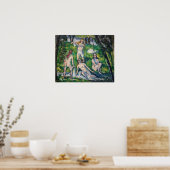 Paul Cezanne - Four Bathers Poster (Keuken)