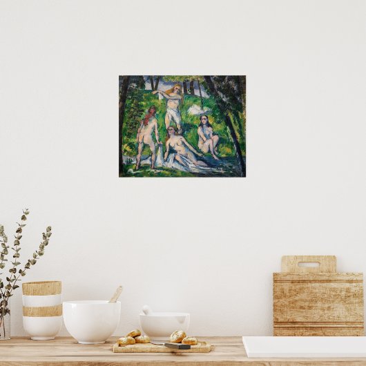 Paul Cezanne - Four Bathers Poster (Keuken)