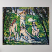 Paul Cezanne - Four Bathers Poster (Voorkant)