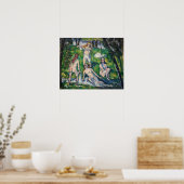 Paul Cezanne - Four Bathers Poster (Keuken)