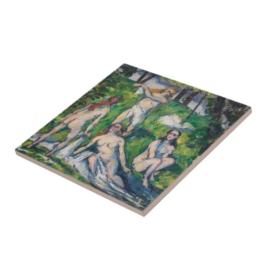 Paul Cezanne - Four Bathers Tegeltje (Zijkant)