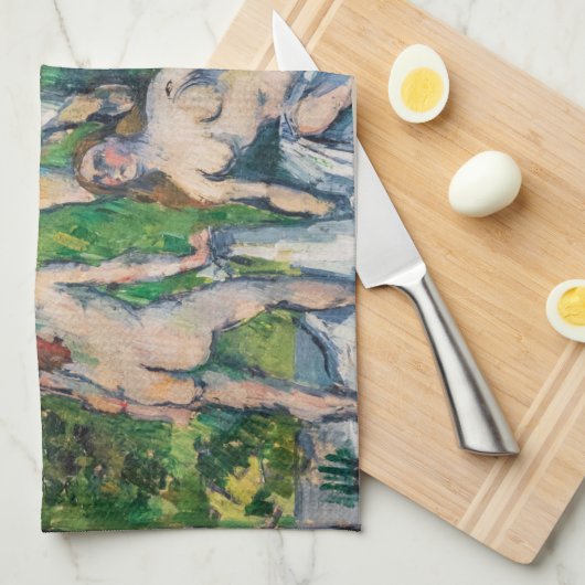 Paul Cezanne - Four Bathers Theedoek (Quarter Fold)