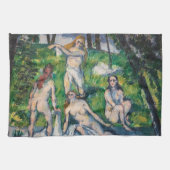 Paul Cezanne - Four Bathers Theedoek (Horizontaal)
