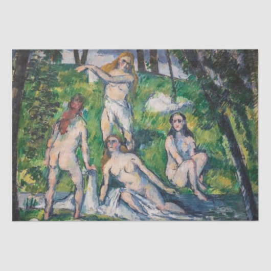 Paul Cezanne - Four Bathers Tissuepapier (Voorkant)