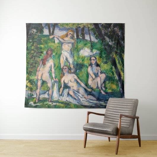 Paul Cezanne - Four Bathers Wandkleed (In Situ (horizontaal))