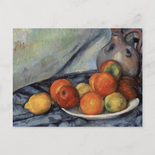 Paul Cezanne - Fruit en een juk op tafel Feestdagenkaart