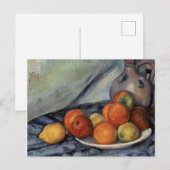 Paul Cezanne - Fruit en een juk op tafel Feestdagenkaart (Voorkant / Achterkant)