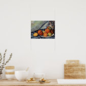 Paul Cezanne - Fruit en een juk op tafel Poster (Keuken)