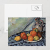 Paul Cezanne - Fruit en Jug op een tafel Briefkaart (Voorkant / Achterkant)