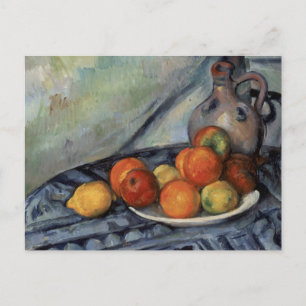 Paul Cezanne - Fruit en Jug op een tafel Briefkaart