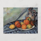 Paul Cezanne - Fruit en Jug op een tafel Briefkaart (Voorkant)