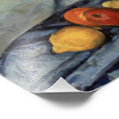 Paul Cezanne - Fruit en Jug op een tafel Foto Afdruk (Hoek)
