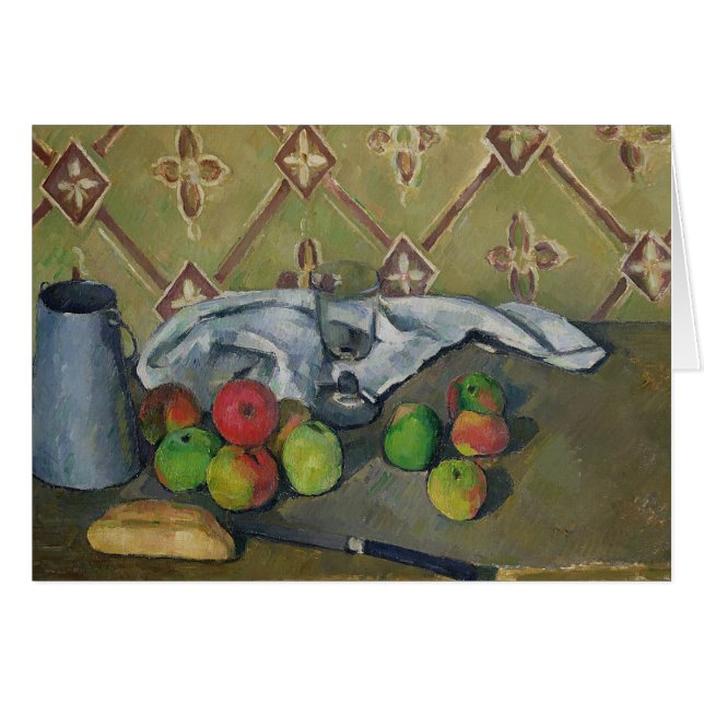 Paul Cezanne | Fruit, Serviette en Milk Jug, c.18 (Voorkant Horizontaal)