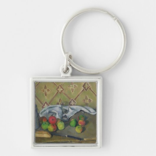 Paul Cezanne | Fruit, Serviette en Milk Jug, c.18 Sleutelhanger (Voorkant)