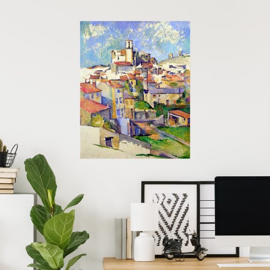 Paul Cezanne Gardanne Poster (Thuiskantoor)