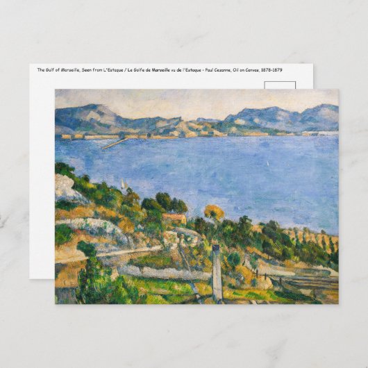 Paul Cezanne - Golf van Marseille gezien vanuit Es Briefkaart (Voorkant / Achterkant)