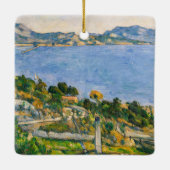 Paul Cezanne - Golf van Marseille gezien vanuit Es Keramisch Ornament (Achterkant)