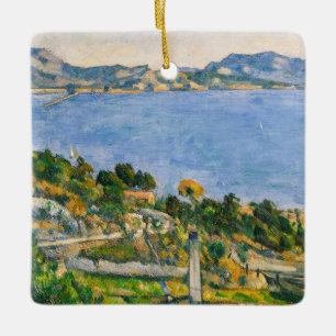 Paul Cezanne - Golf van Marseille gezien vanuit Es Keramisch Ornament