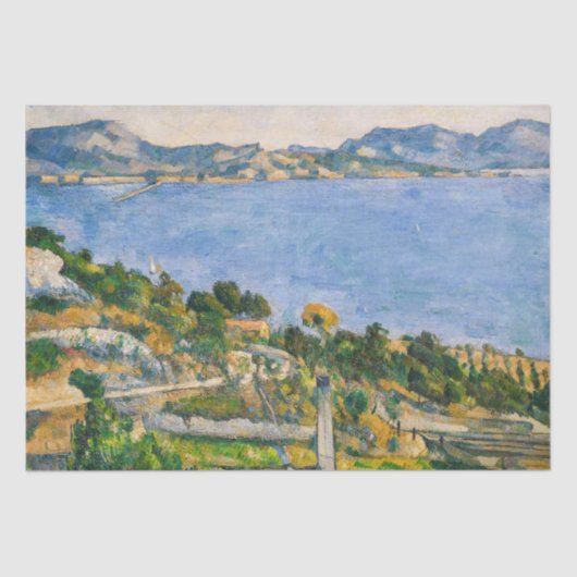 Paul Cezanne - Golf van Marseille gezien vanuit Es Tissuepapier (Voorkant)