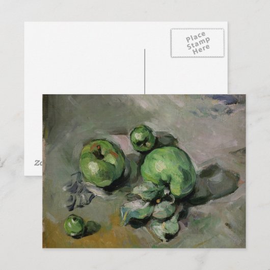 Paul Cezanne | Groene appelen, c.1872-73 Briefkaart (Voorkant / Achterkant)