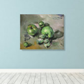 Paul Cezanne | Groene appelen, c.1872-73 Canvas Afdruk (Insitu (Houten vloer))