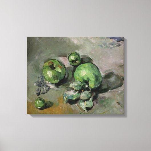 Paul Cezanne | Groene appelen, c.1872-73 Canvas Afdruk (Voorkant)