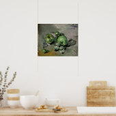 Paul Cezanne | Groene appelen, c.1872-73 Poster (Keuken)