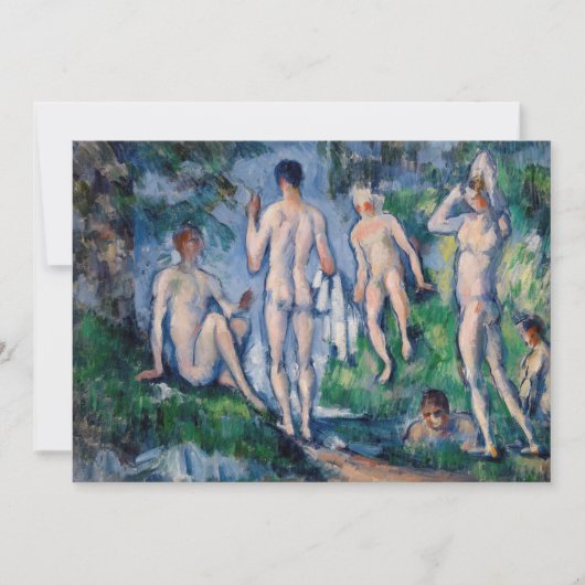 Paul Cezanne - Groep badenden Bedankkaart (Voorkant)