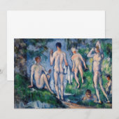 Paul Cezanne - Groep badenden Bedankkaart (Voorkant / Achterkant)