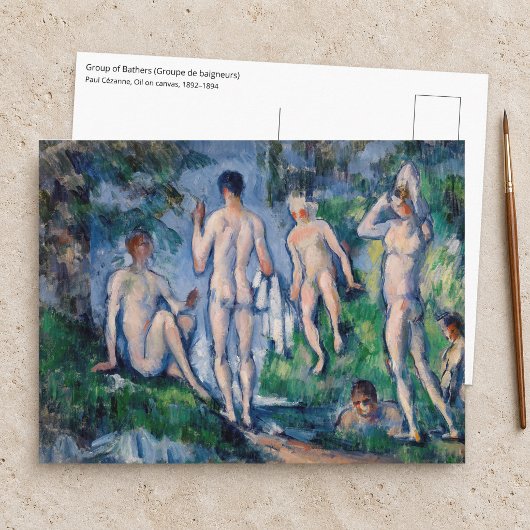 Paul Cezanne - Groep badenden Briefkaart