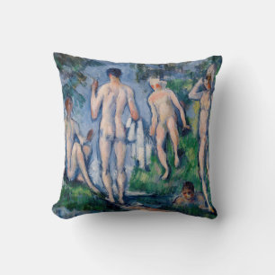Paul Cezanne - Groep badenden Kussen
