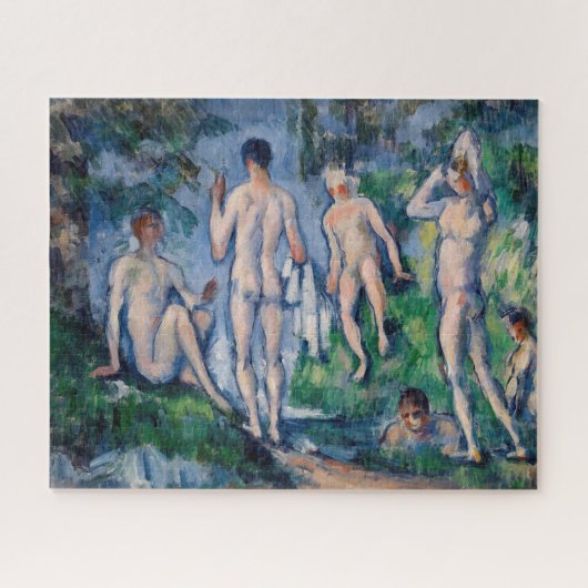 Paul Cezanne - Groep badenden Legpuzzel (Horizontaal)