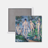 Paul Cezanne - Groep badenden Magneet (Voorkant / Achterkant)