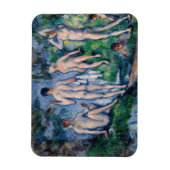 Paul Cezanne - Groep badenden Magneet (Verticaal)