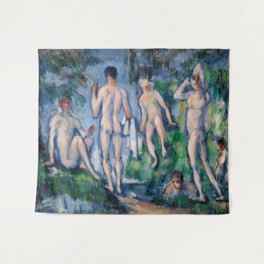 Paul Cezanne - Groep badenden Wandkleed (Voorkant (horizontaal))
