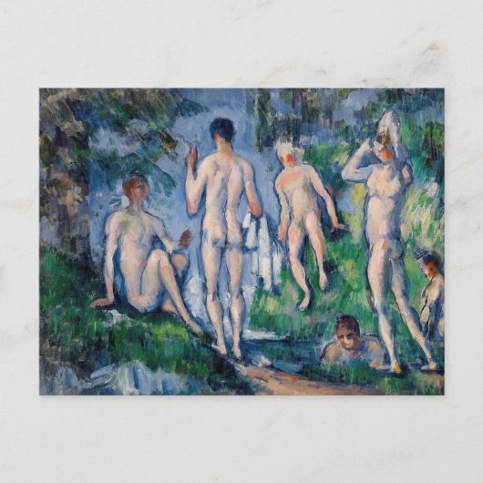 Paul Cezanne - Groep Baders Briefkaart (Voorkant)