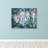 Paul Cezanne - Groep Baders Canvas Afdruk (Insitu (Houten vloer))