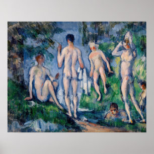 Paul Cezanne - Groep Baders Poster
