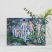 Paul Cezanne - Groep Bathers Bedankkaart (Staand voorkant)