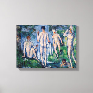Paul Cezanne - Groep Bathers Canvas Afdruk
