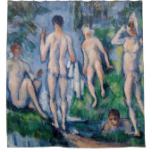 Paul Cezanne - Groep Bathers Douchegordijn (Voorkant)